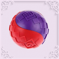 Gigwi Squeaker Ball - Red/Purple