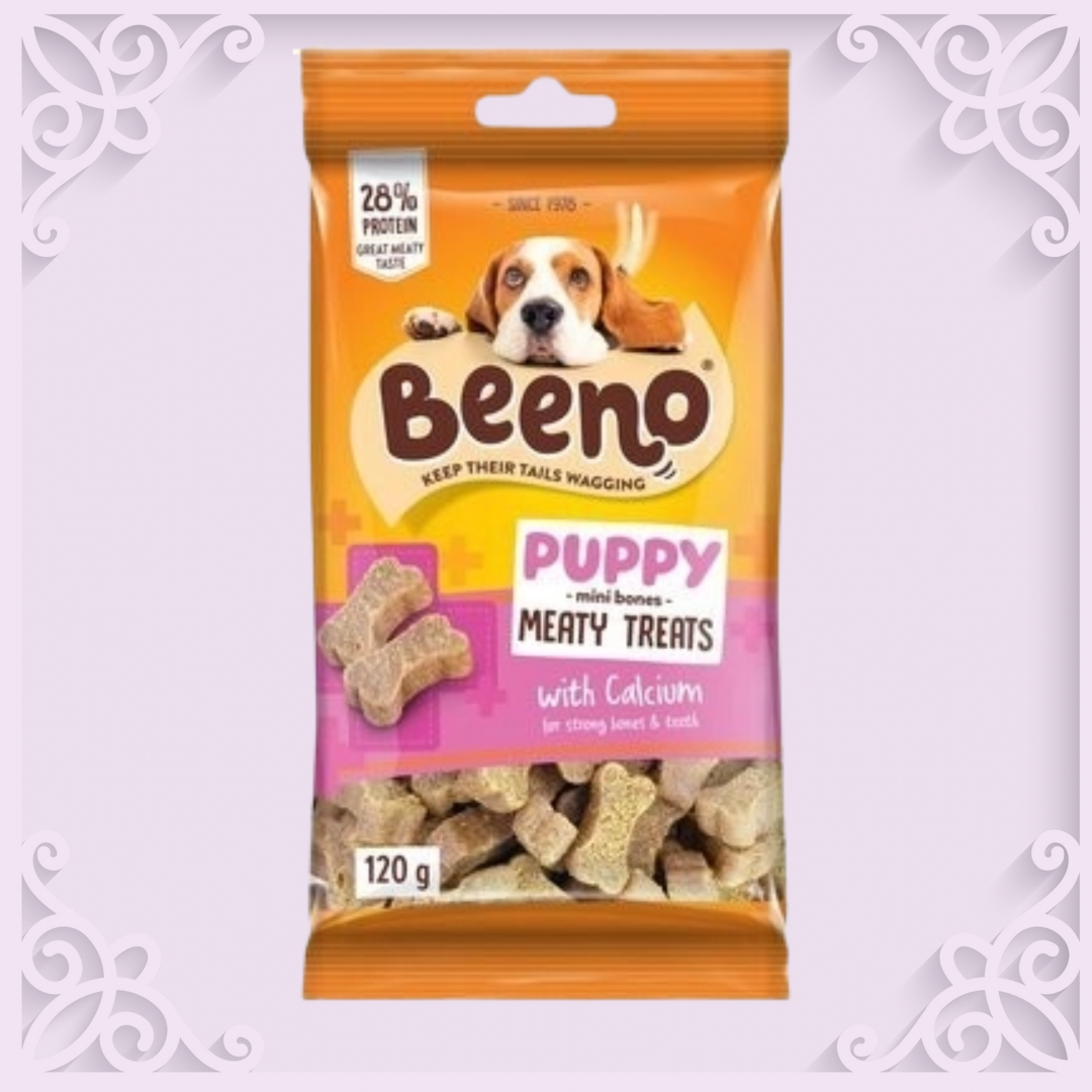 Beeno  Mini Bones Meaty Treats with Calcium 120g