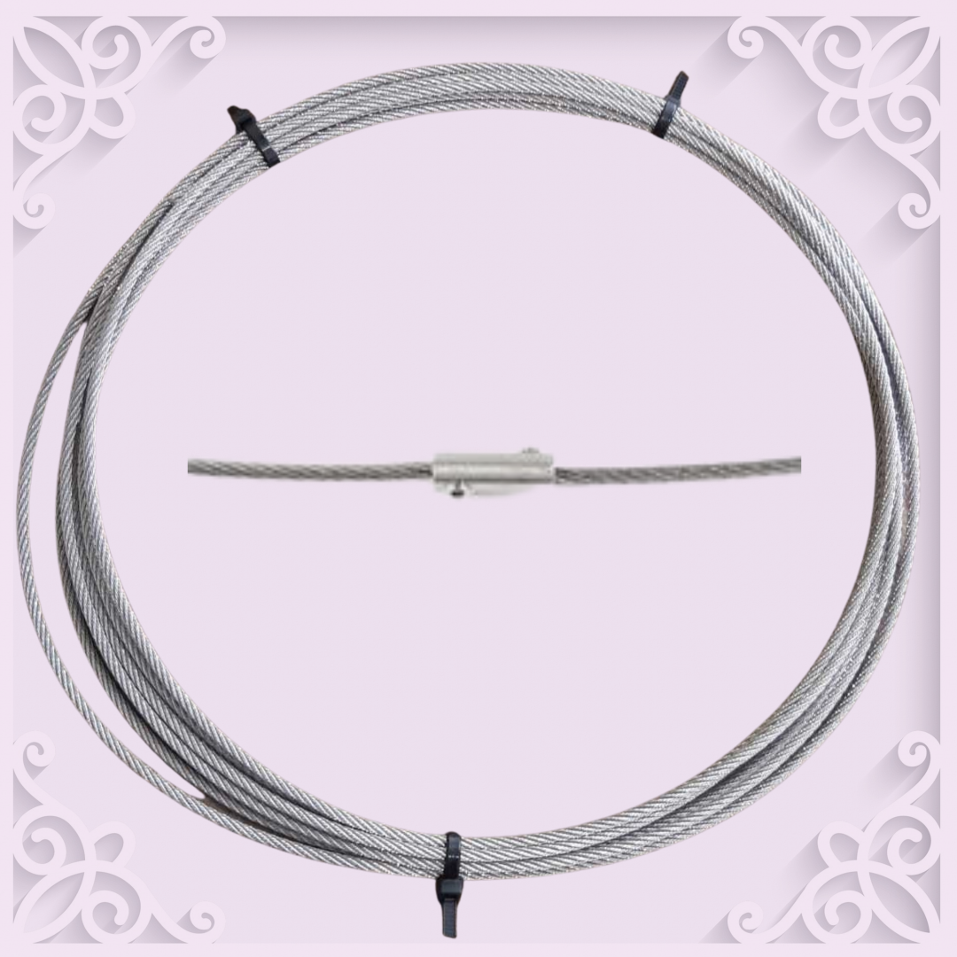 Stainless Steel Wire 50cm(Half a Meter) + 1 Stainless Steel Linking Plug Co