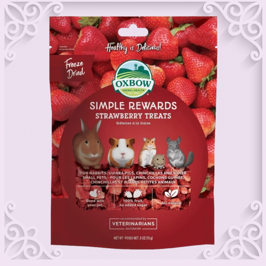 Oxbow Simple Rewards Strawberry Treats (Freeze-Dried) - 15g