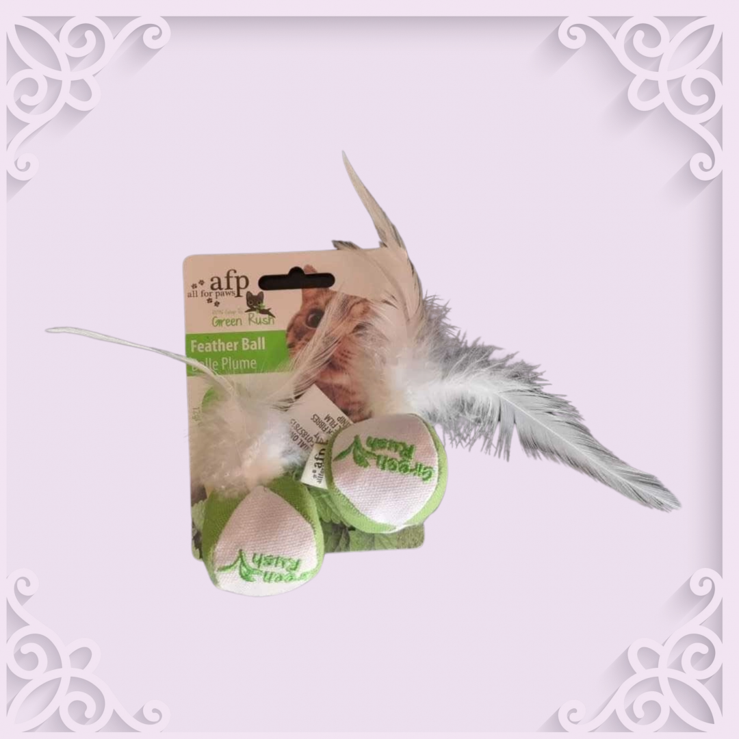 Green Rush Feather Ball - 2 Pack