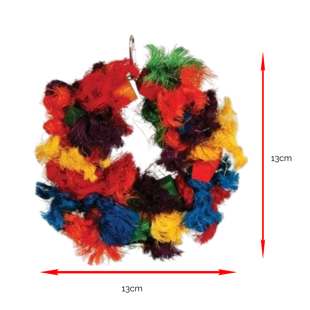 Sisal Wreath Bird Toy