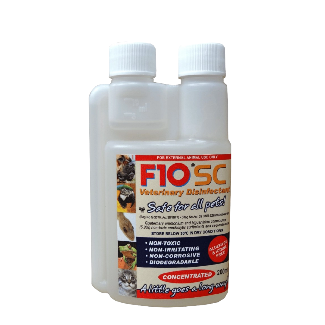 F10 SC (Vet Disinfectant Concentrate) 200ml Clear - Expires  November 2025