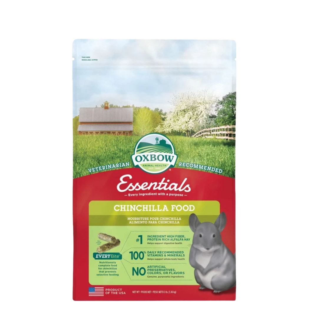 Oxbow Essentials Chinchilla Food 1.36kg - BB 24 July 2026