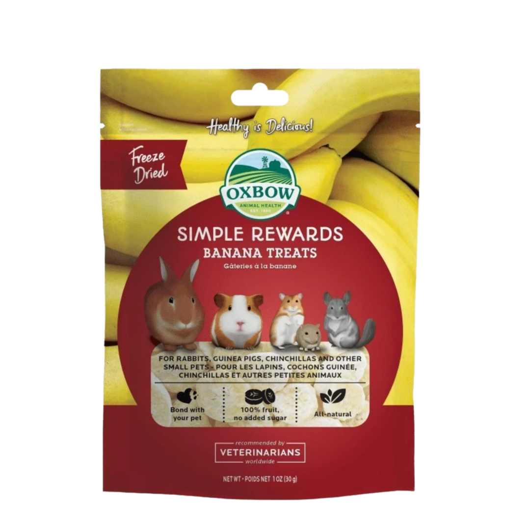 Oxbow Simple Rewards  Banana Treats 15g - BB June 2025