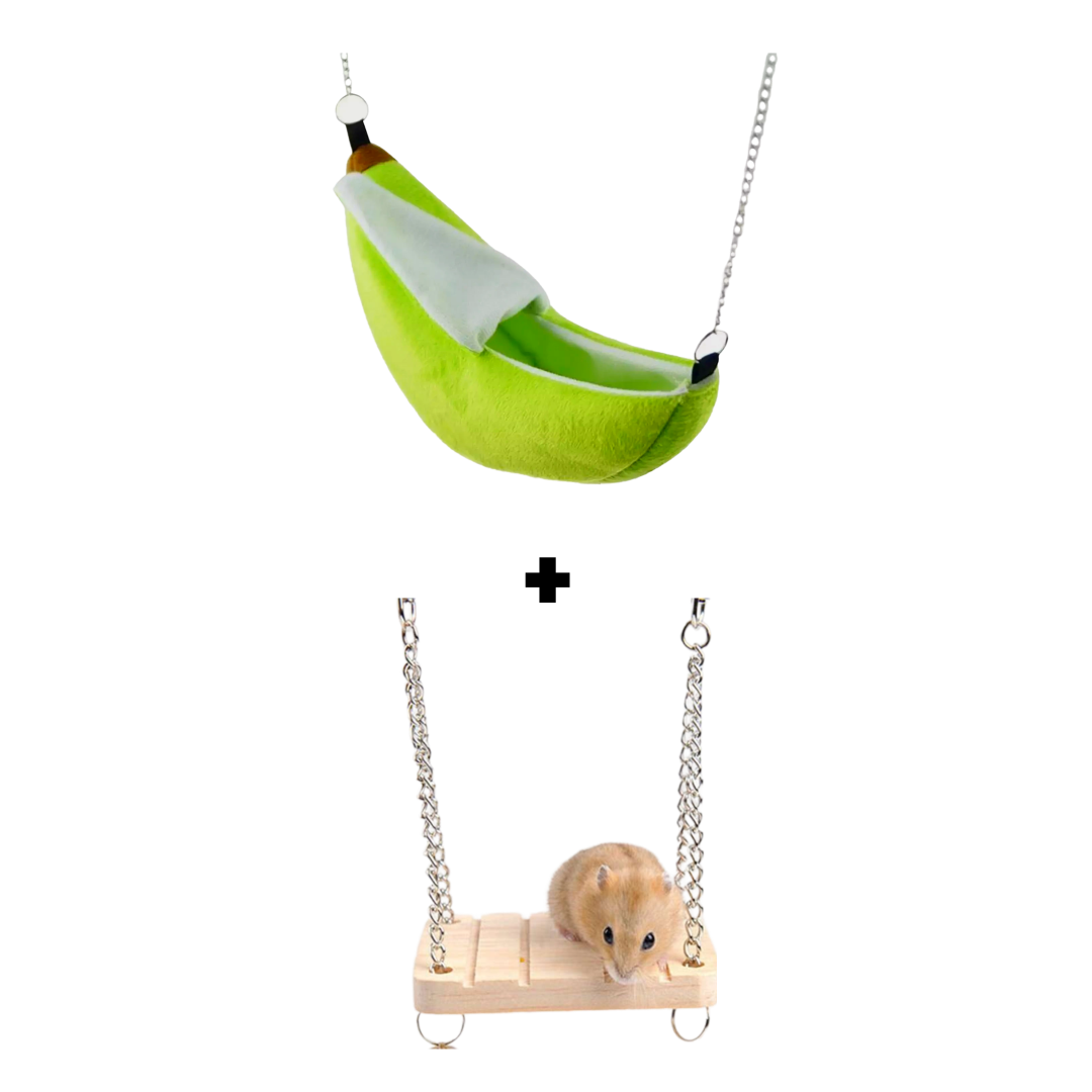 Hamster Swing and Melon Hammock Set