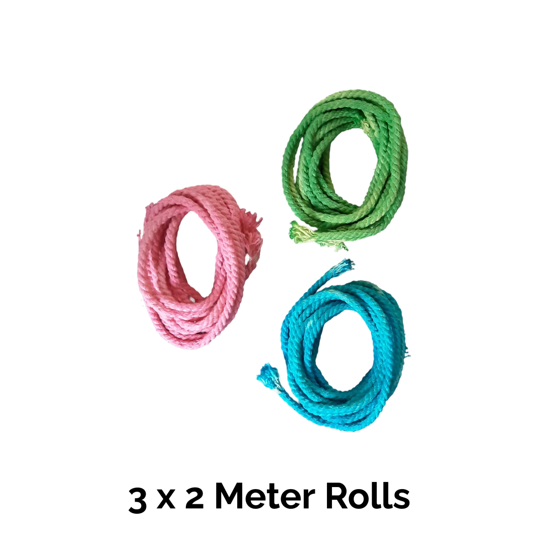 Multi-Coloured Cotton Rope - 6 Meters