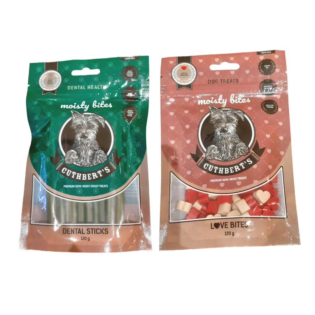 Cuthberts Semi Moist Dog Treats 120g Pouches