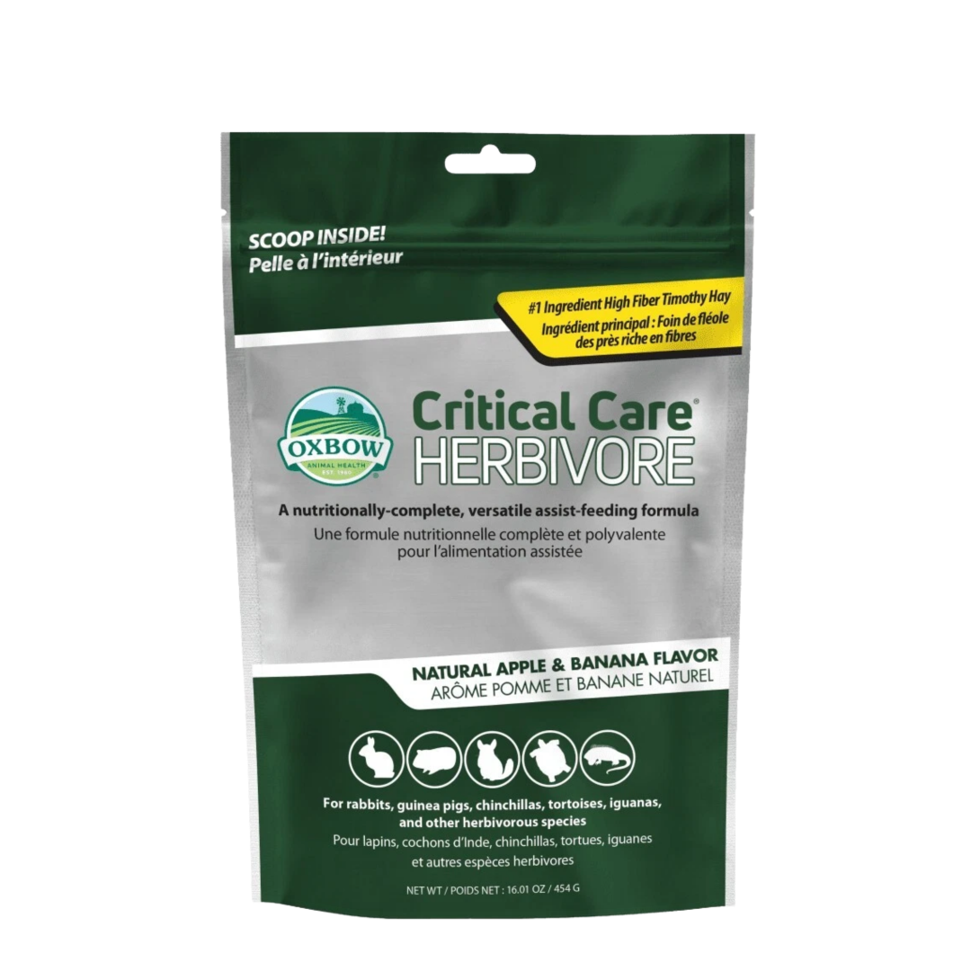 Oxbow Critical Care Herbivore 141g - Apple and Banana Flavour