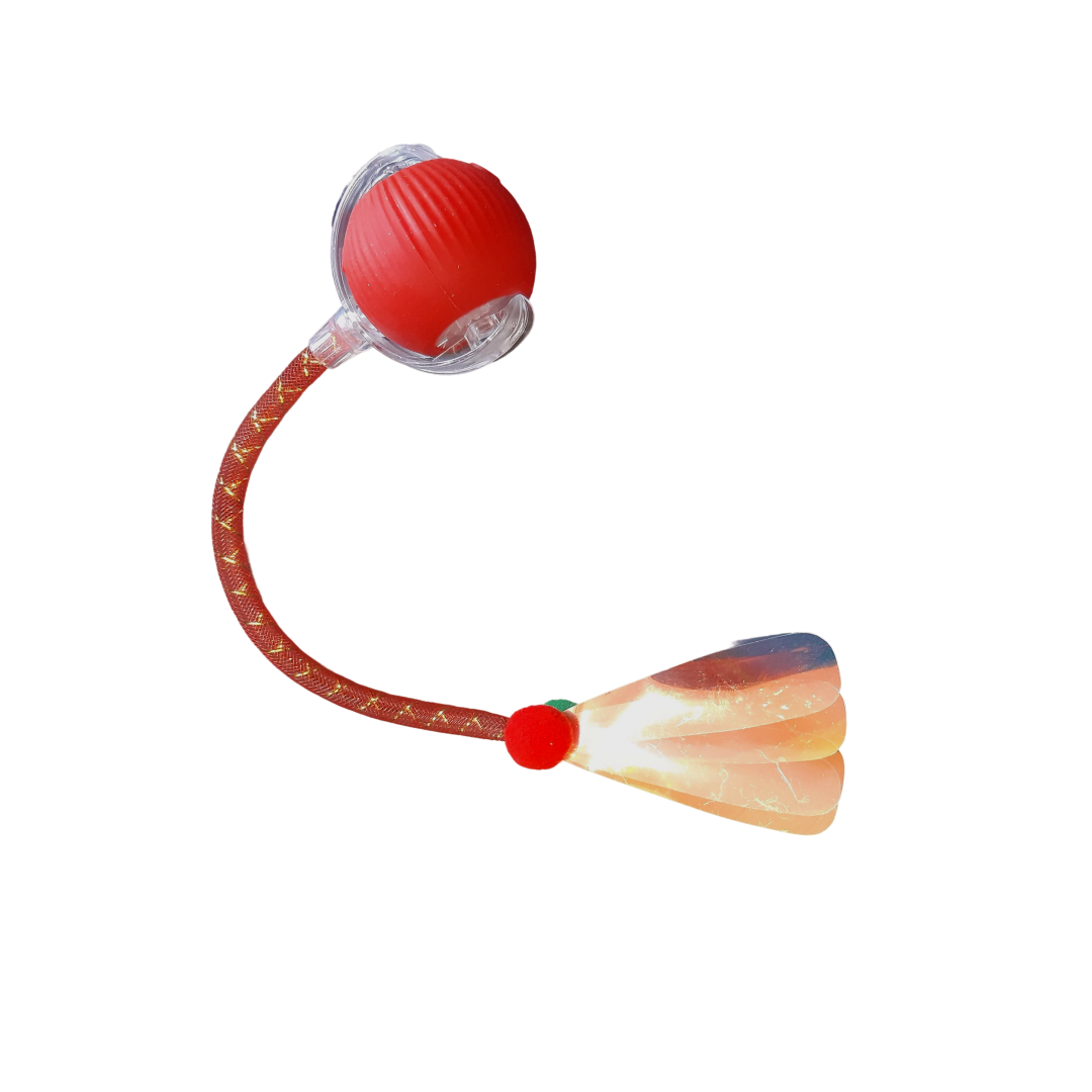 Interactive Rechargeable Rolling Cat Ball with Shiny Tail