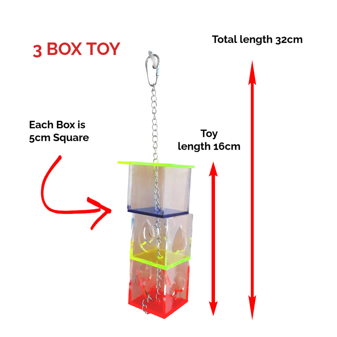 Acrylic Parrot Feeder Toy