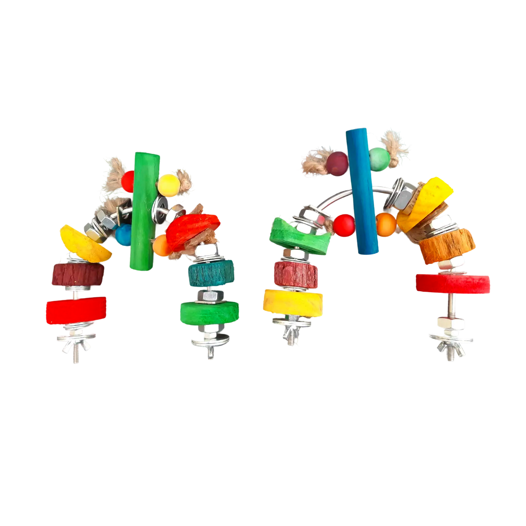 Stainless-Steel Parrot Spinner Perch