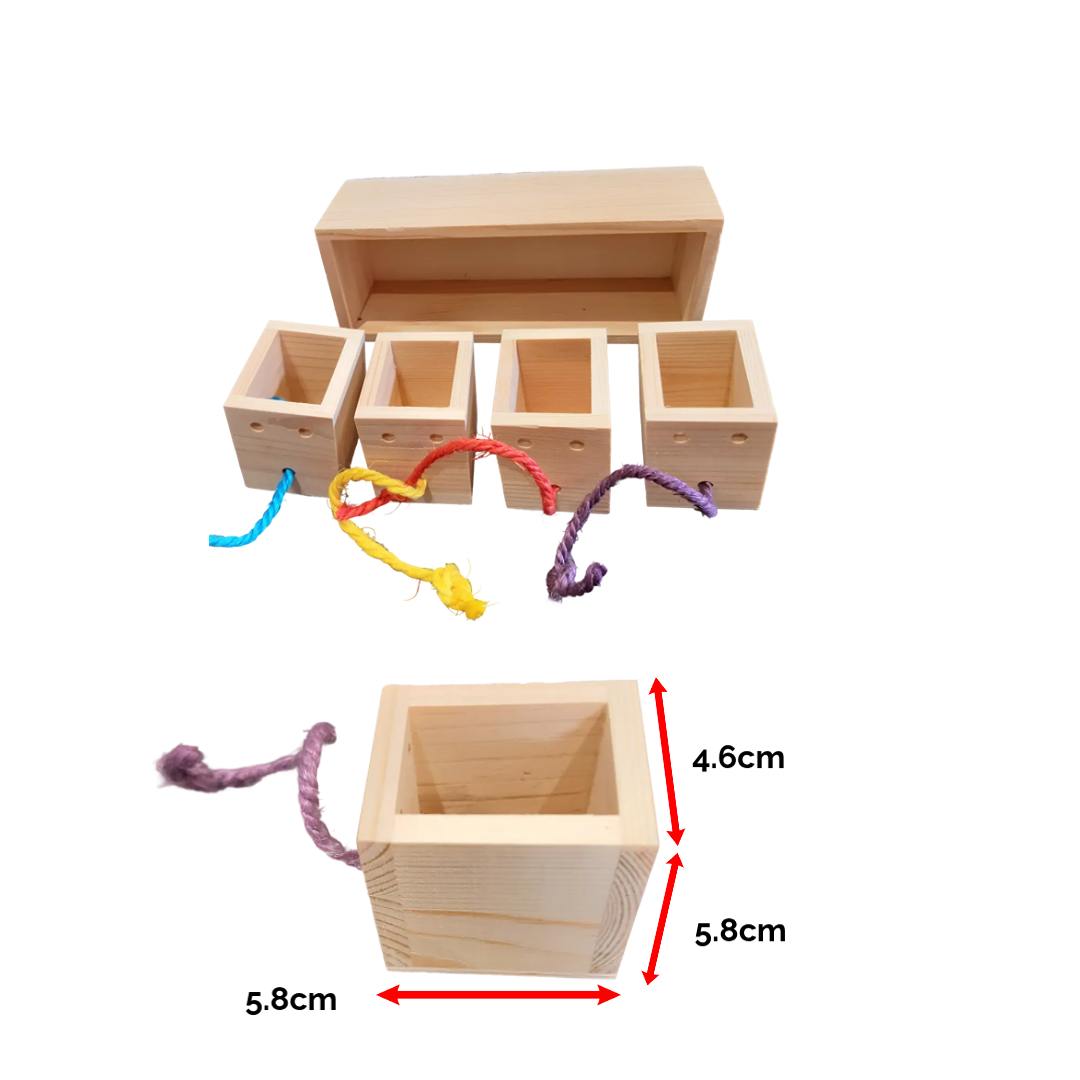 Wooden Drawer Foraging Toy 4