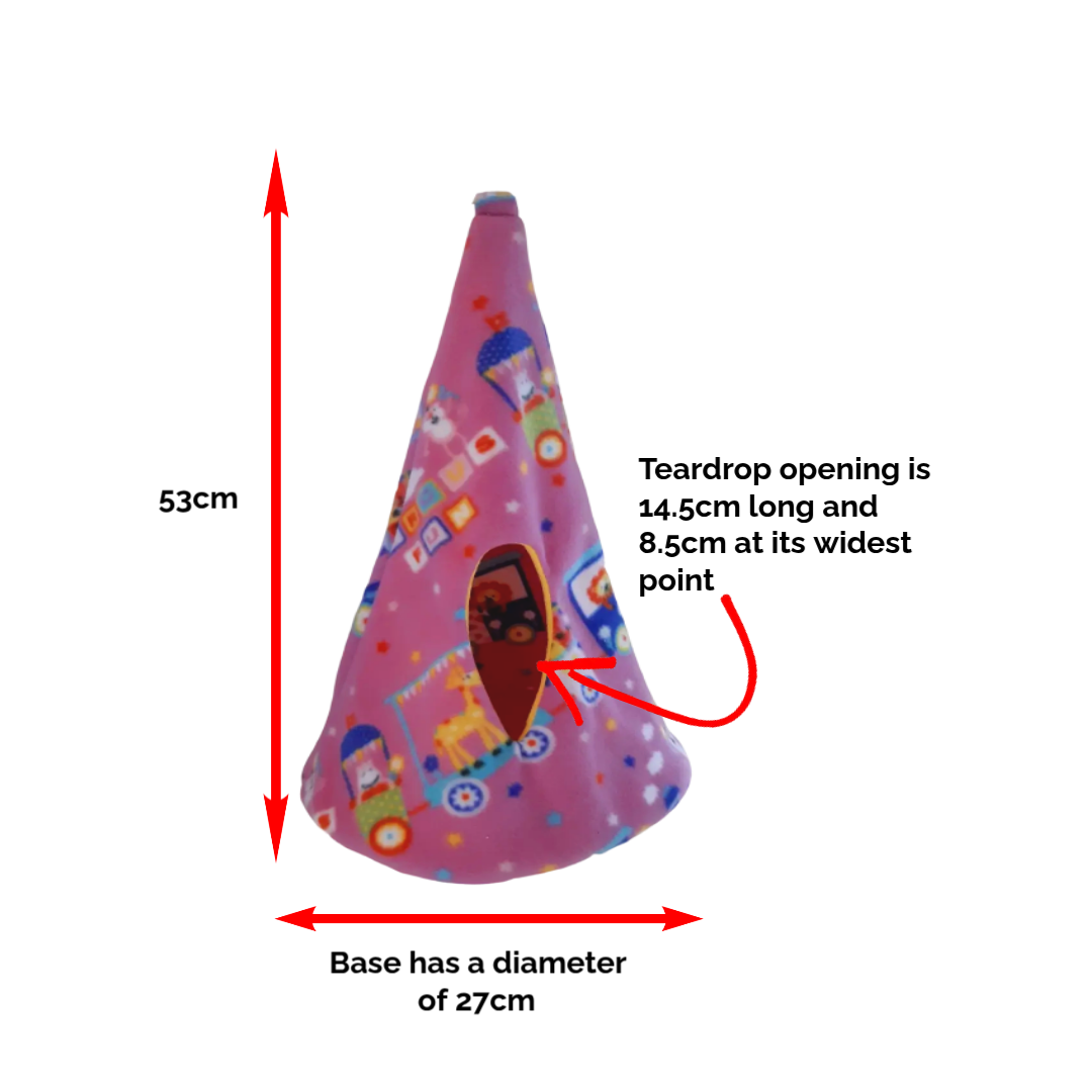 Cosy Haven Witch's Hat - Hanging Fleece Pod for Small Pets