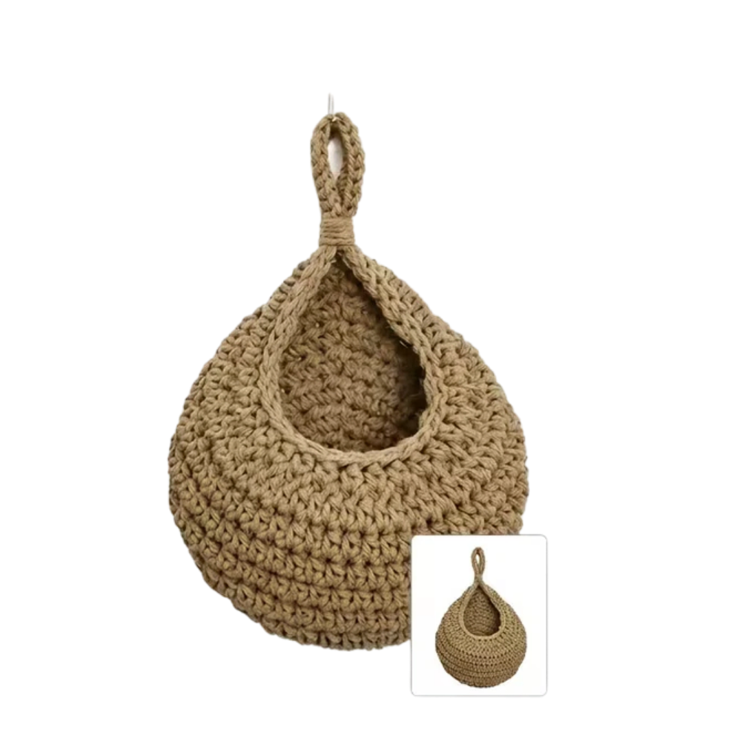 Soft Brown Handwoven Hanging Hammock
