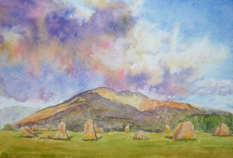 Castlerigg Stone Circle With Blencathra,The Lake District