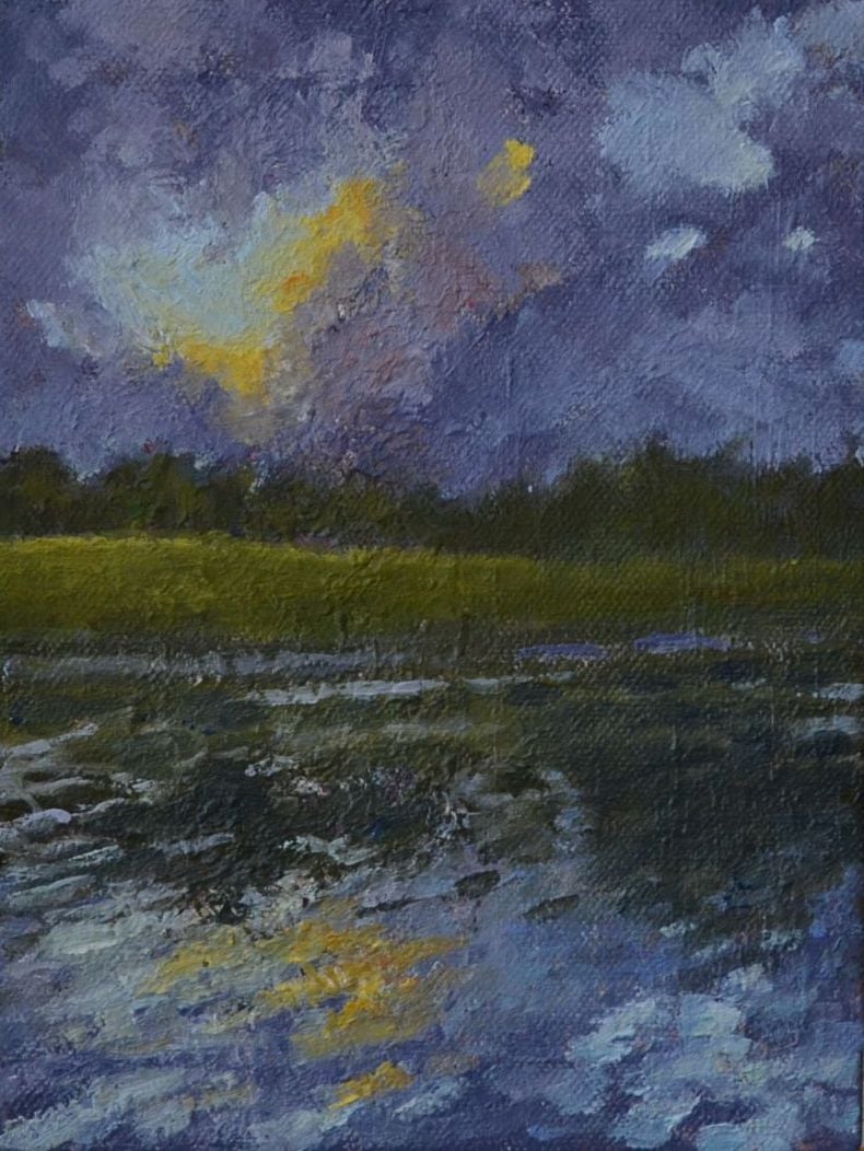 Early Morning Sky Over Lake