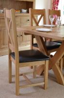 Hampton Abbey Oak Chair - Cross Back