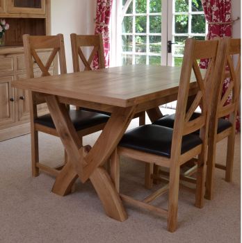 Hampton Abbey Oak Table - 1.45m Extending Table