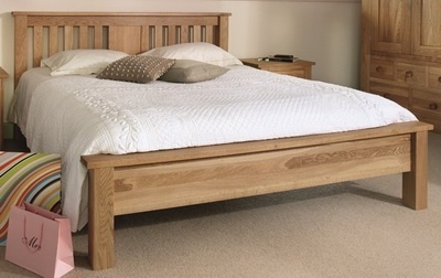 Quercus King-Size Slat Bed - Low Foot End