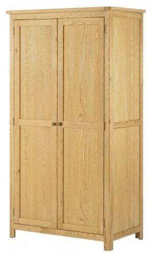 Purbeck Oak 2 Door All Hanging Wardrobe