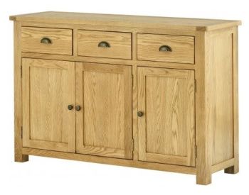 Purbeck Oak Sideboard - 3 Doors