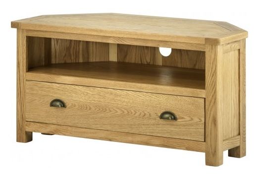 Purbeck Oak Corner TV Unit