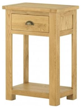 Purbeck Oak Console Table - 1 Drawer