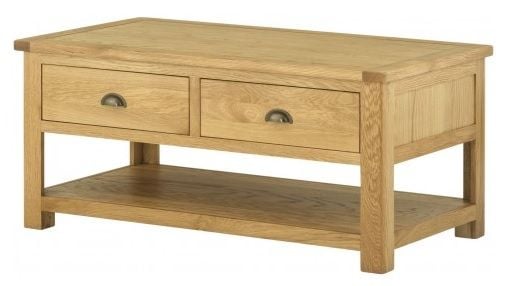 Purbeck Oak Coffee Table with Drawers