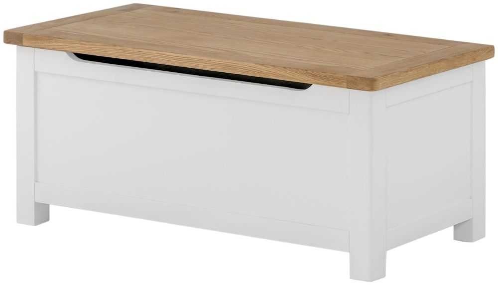 Purbeck Painted Blanket Box - White