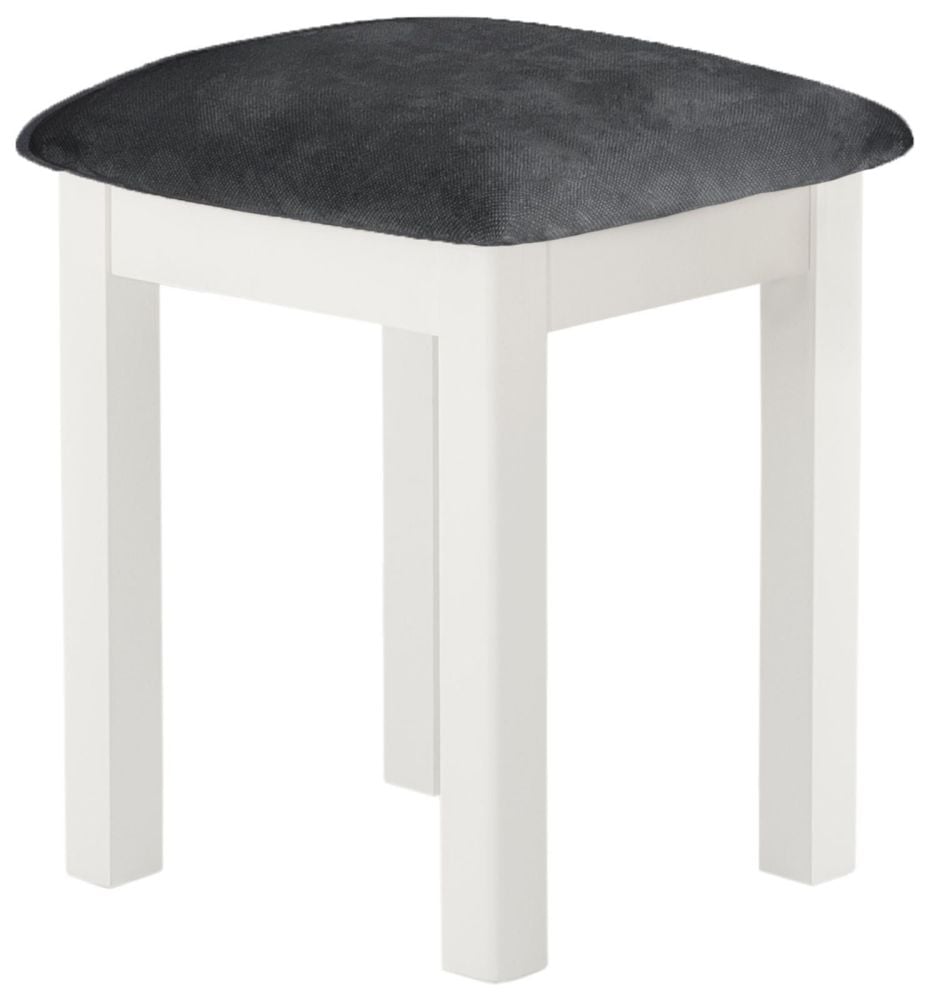 Purbeck Painted Stool - White