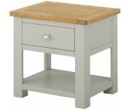 Purbeck Painted Lamp Table with Drawer