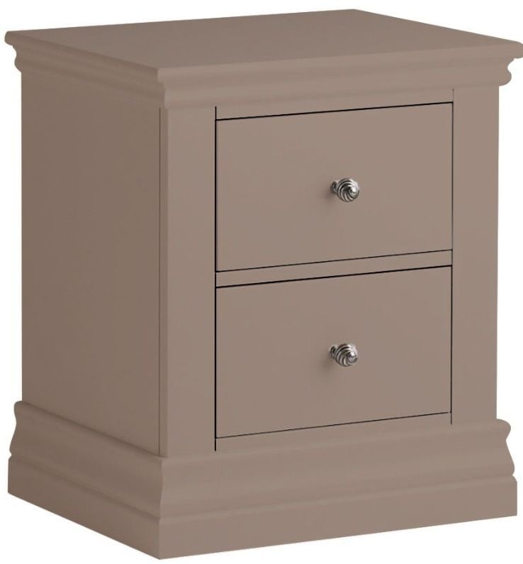 Bay View Narrow 2 Drawer Bedside