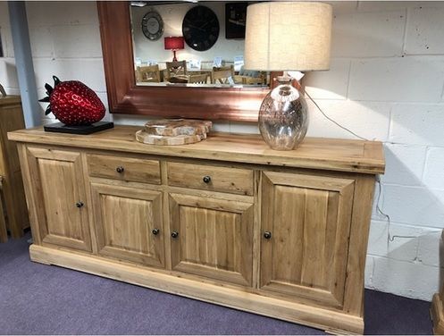 Hampton Abbey Oak 4 Door Sideboard