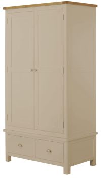 Purbeck Painted Wardrobe - 2 Doors 2 Drawers