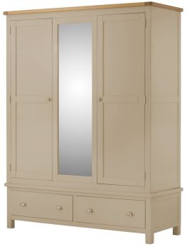 Purbeck Painted Wardrobe - Triple