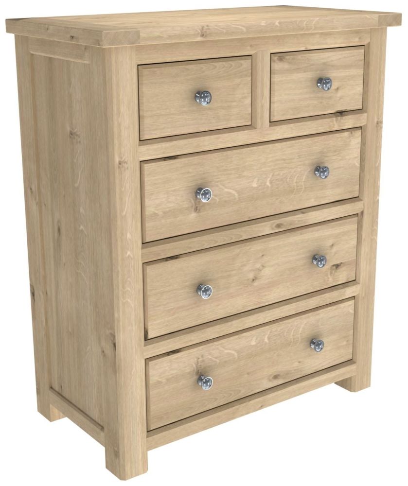 Brittany Oak 2 Over 3 Chest of Drawers