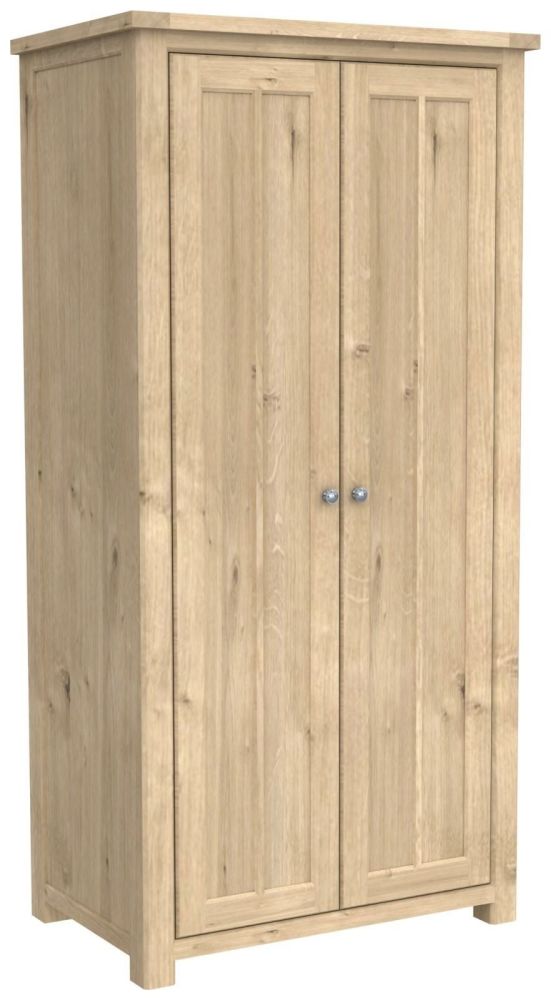 Brittany Oak 2 Door All Hanging Wardrobe