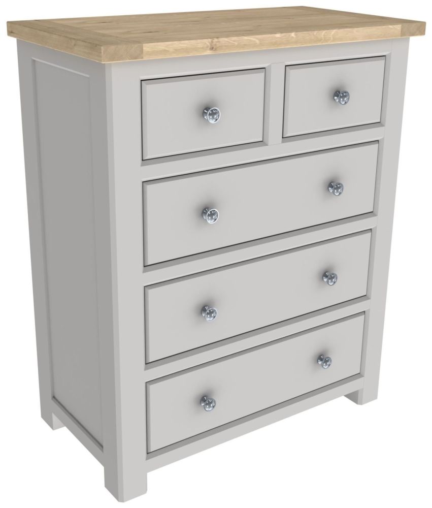 Brittany Oak 2 Over 3 Chest of Drawers