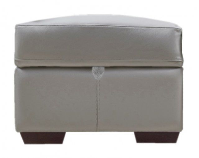 Henley Leather Storage Footstool