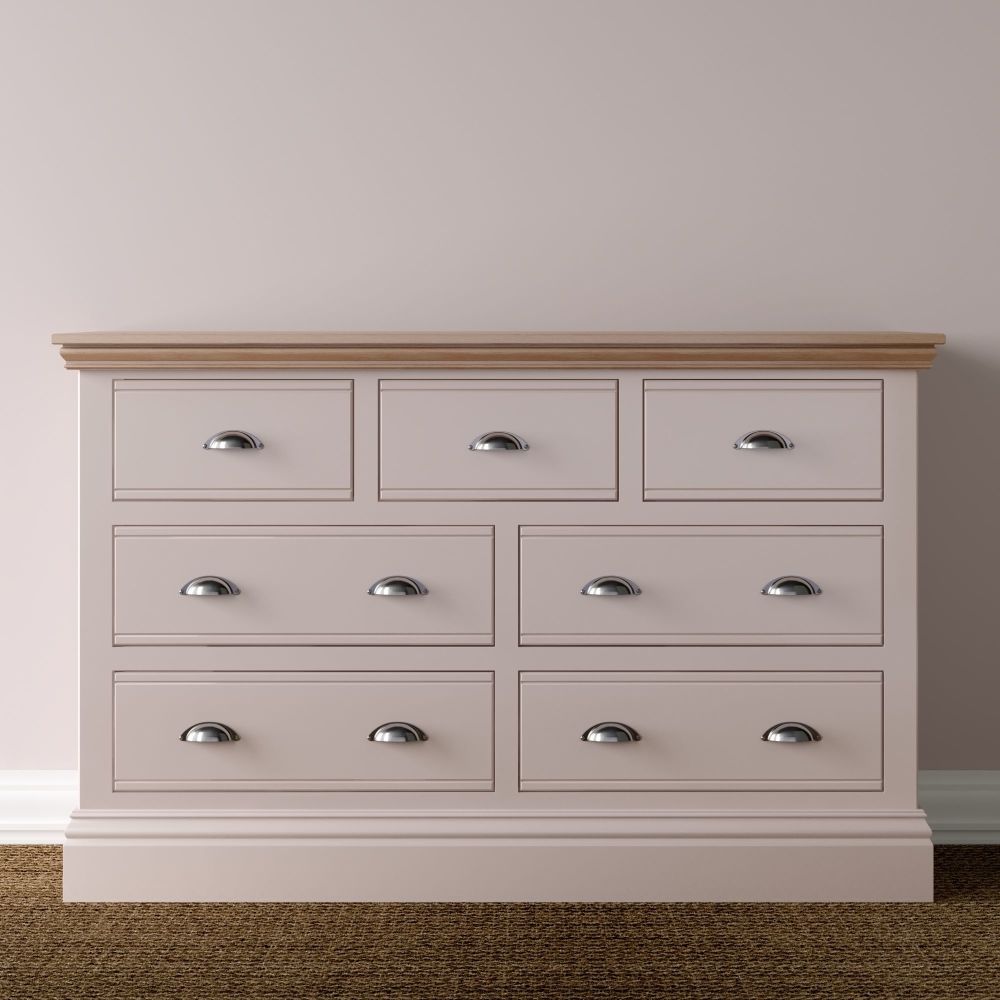 New Forest Chest Painted/Oak - 4 + 3 Drawers