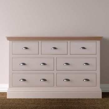 New Forest Chest Painted/Oak - 4 + 3 Drawers