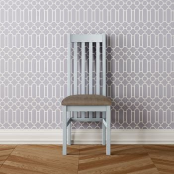 New Forest Painted Chair Slatted with Fabric Pad -also available with Oak seat