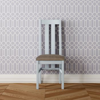 New Forest Painted Chair Twin Slat Style with Fabric Pad -also available with Oak seat.