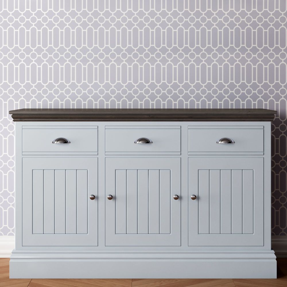 New Forest Painted Medium 3 Door 3 Drawer Sideboard