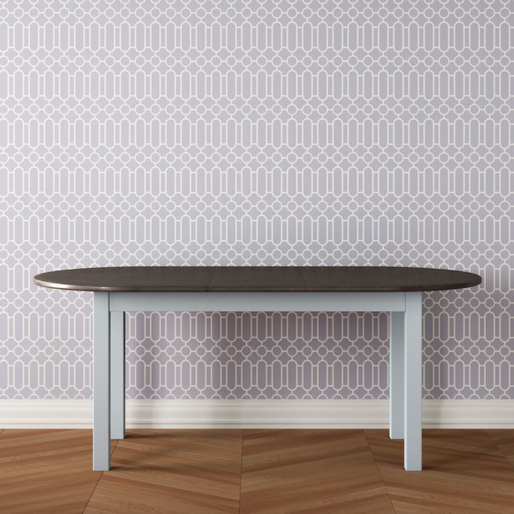 New Forest Painted 5' x 3' Oval Extending Dining Table - Straight Legs