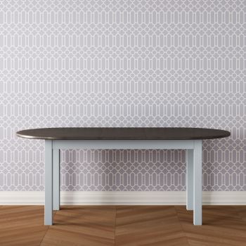 New Forest Painted 5' x 3' Oval Extending Dining Table - Straight Legs