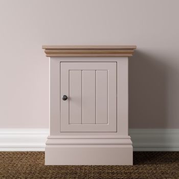 New Forest Bedside Painted/Oak -small 1 Door