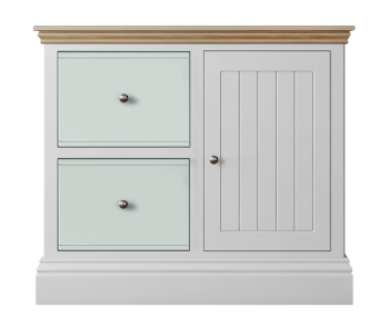 New Forest Painted Office 2 Drawer 1 Door Filing Chest
