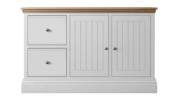 New Forest Painted Office 2 Drawer 2 Door Filing Chest